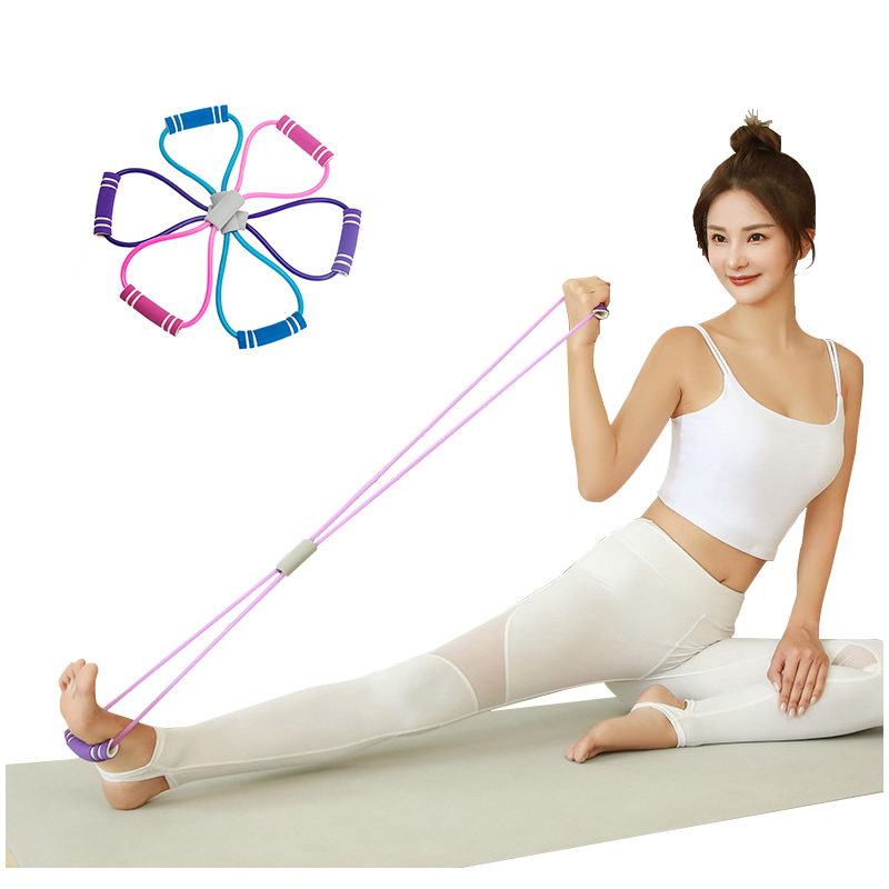 Figure 8 Resistance Band - レジスタンスフィットネスバンド,フィットネス機器,ヨガ,ストレッチ,チェストエキスパンダー,筋力トレーニング用,図8