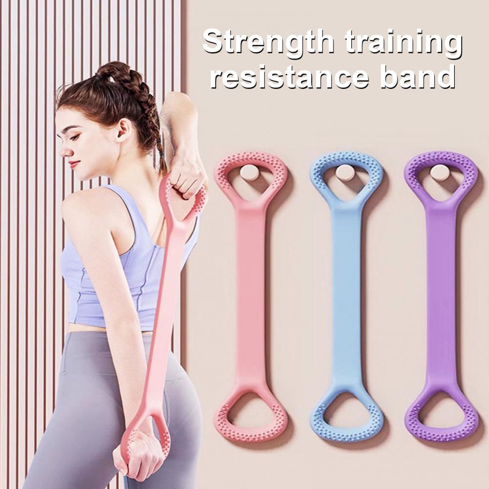 Figure 8 Resistance Band - フィギュア8 フィットネス レジスタンスバンド 腕肩ストレッチ 筋力トレーニング エクササイズ