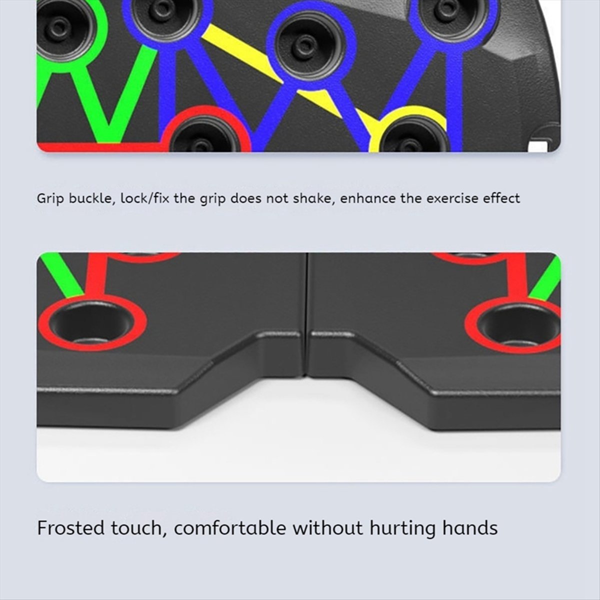 Push Up Board - A10R ポータブル折りたたみ式プッシュアップボード - 総合的な体幹トレーニングのための多機能フィットネスツール