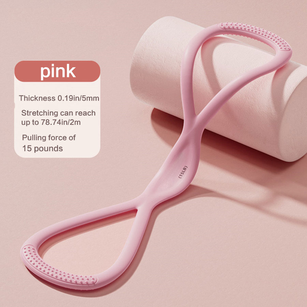 Figure 8 Resistance Band - 姿勢矯正と筋力トレーニングに最適な、8の字型の抵抗バンドと、握りやすく快適なグリップを備えた製品。