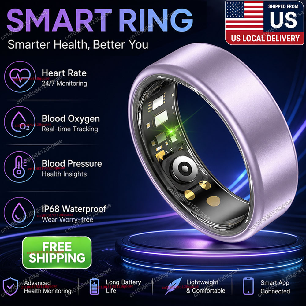 Gymnastics Rings - スマートリング 心拍数 血中酸素 睡眠トラッカーリング IP68防水 マルチスポーツモード