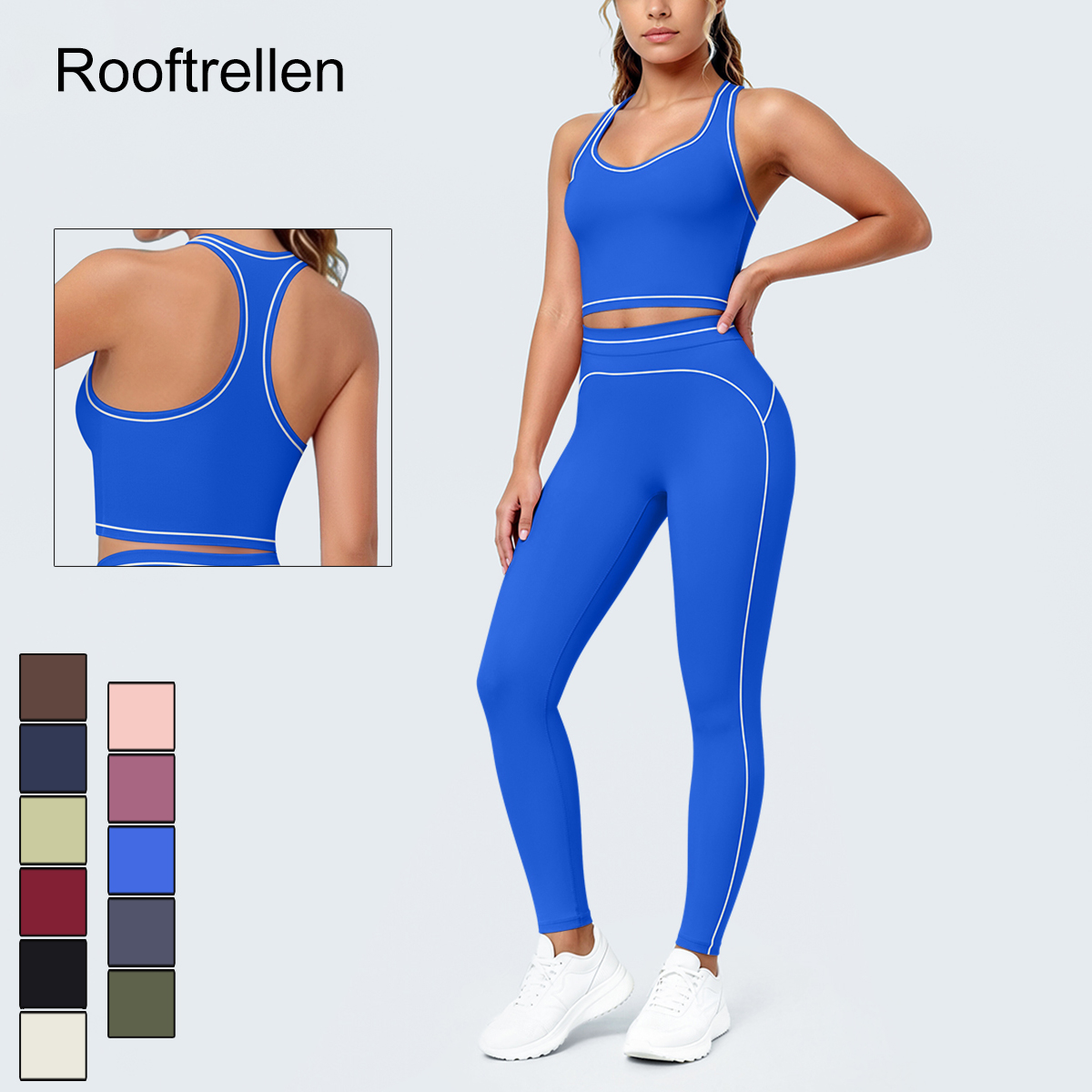 女性用サマージムスポーツヨガセット 通気性ヒップアップフィッ - Yoga Mat For Fitness のレビューと価格