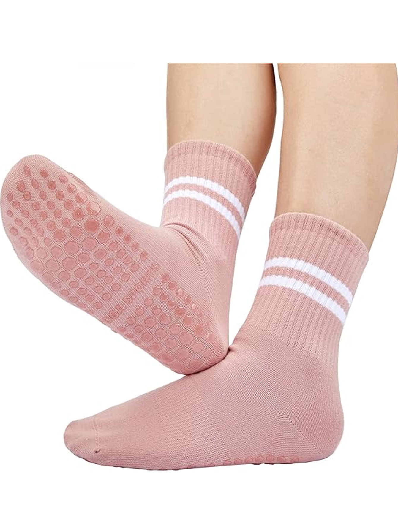3足組のヨガソックス、滑り止め付きプロフェッショナル女性用ピ - Fitness Yoga Pilates のレビューと価格