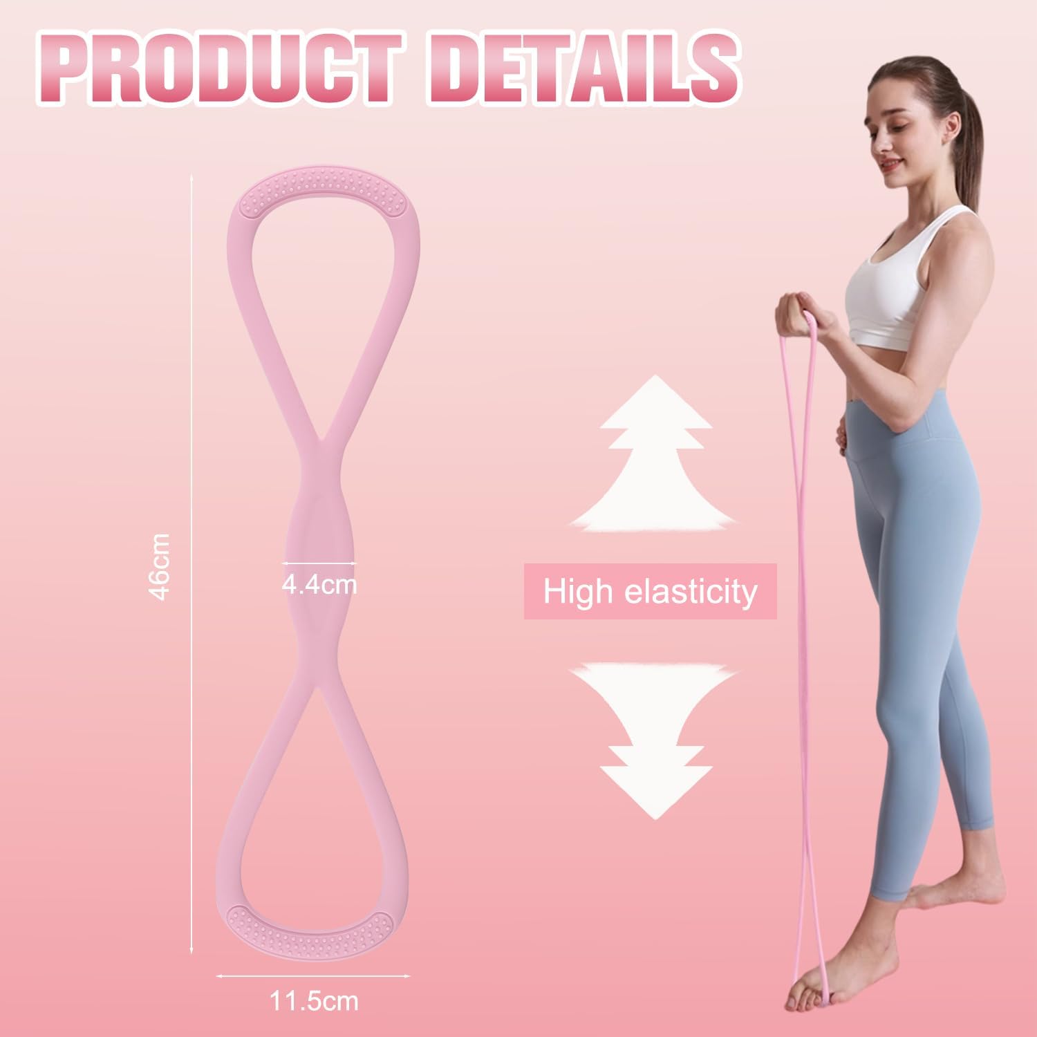 2個セット 15LB+25LB レジスタンスバンド、女性男性 - Figure 8 Resistance Band のレビューと価格