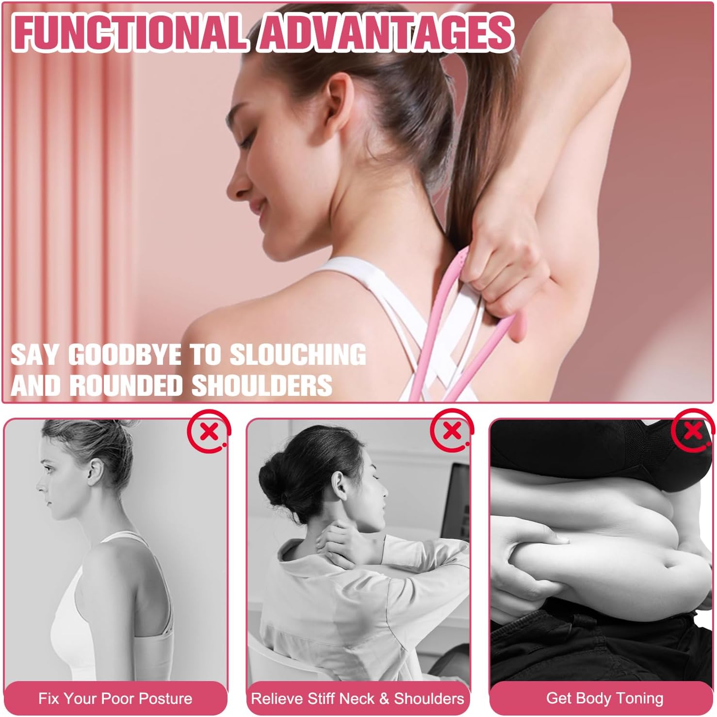 2個セット 15LB+25LB レジスタンスバンド、女性男性 - Figure 8 Resistance Band のレビューと価格