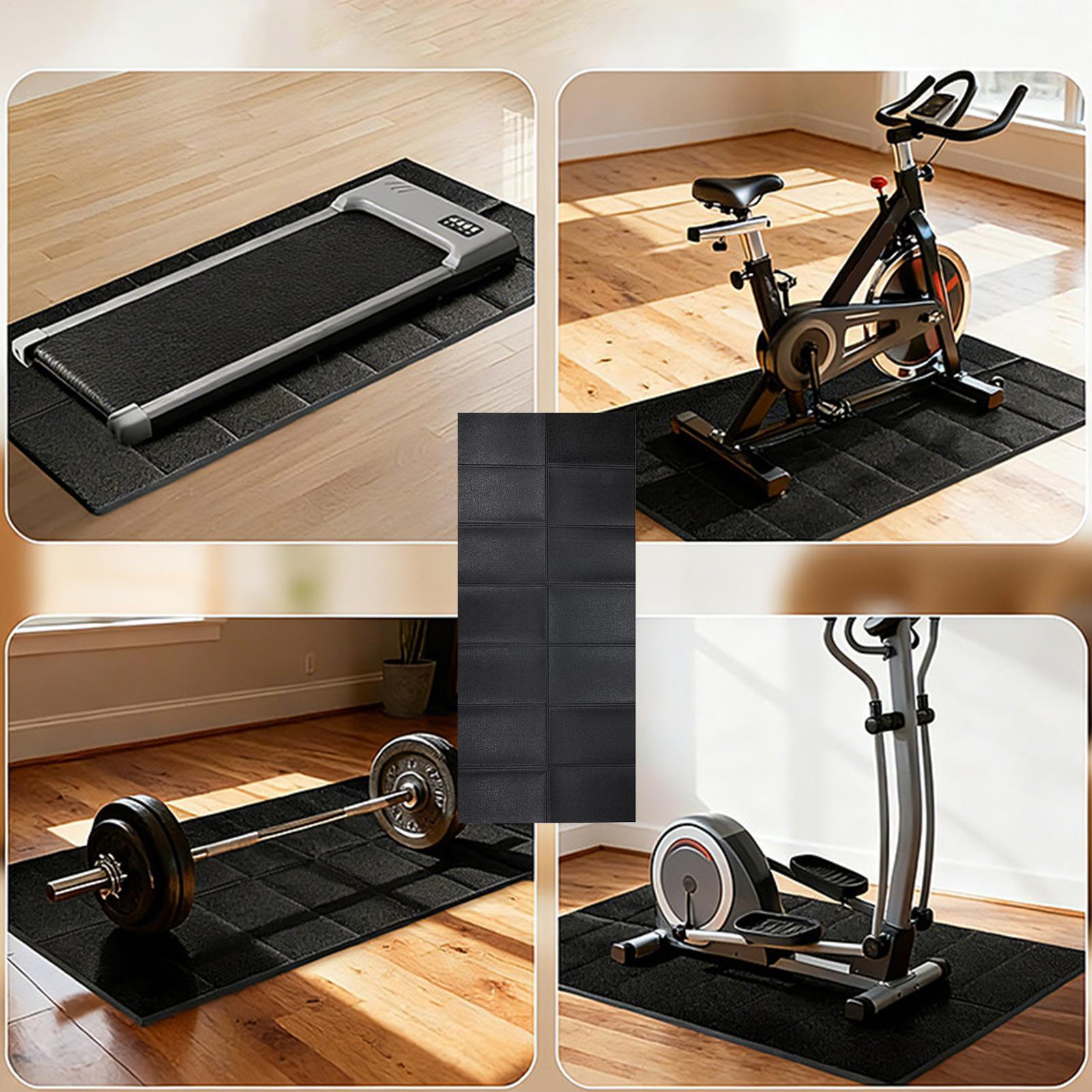 トレッドミルマット振動吸収ヘビーデューティトレッドミルフロア - Fitness Yoga Pilates のレビューと価格