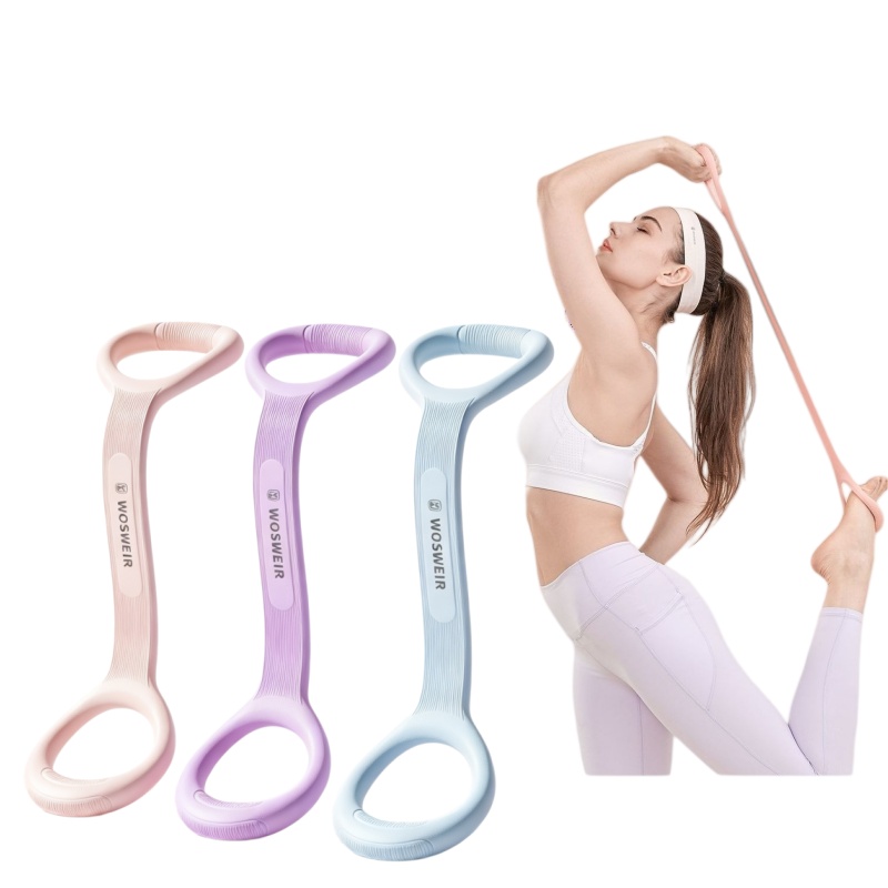 2パック シリコン製フィギュア8型レジスタンスバンド、女性用 - Figure 8 Resistance Band のレビューと価格