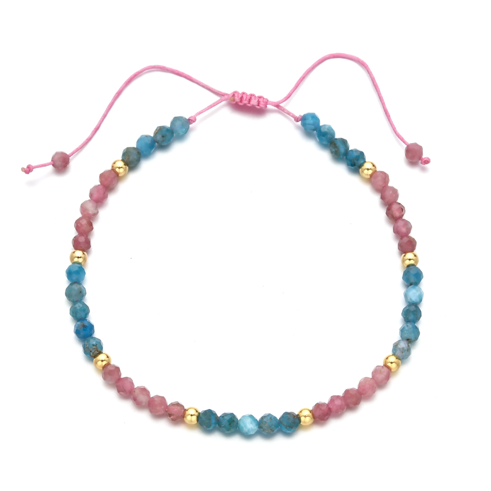 男性と女性のための天然石の編みこみブレスレット,トルマリンビ - Yoga Fitness Tracker のレビューと価格