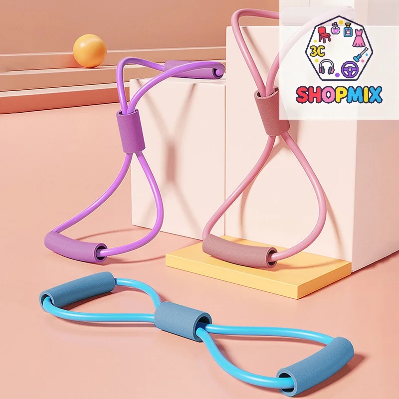 8字型テンションヨガレジスタンスバンド、背中・腕の開き、フィ - Figure 8 Resistance Band のレビューと価格