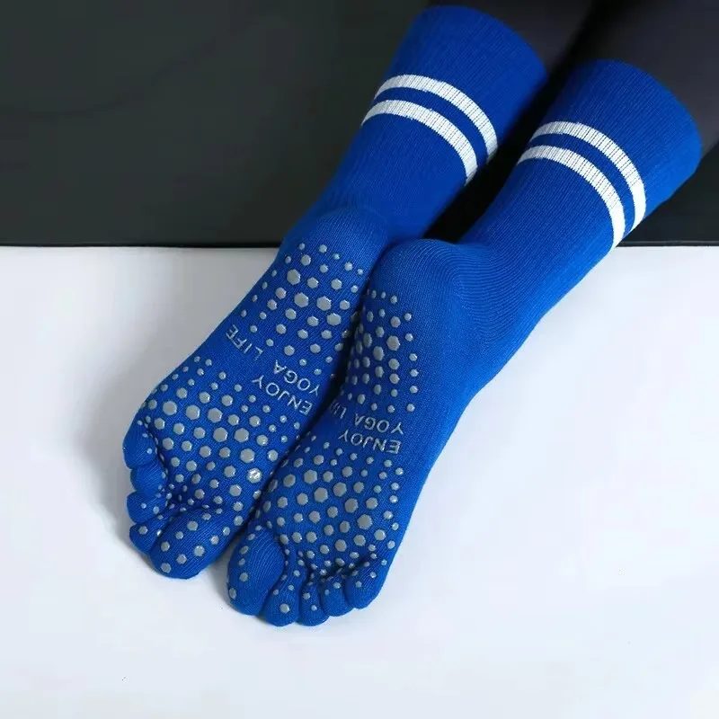 女性用、通気性のあるミドル丈ヨガソックス。滑り止め付き、五本 - Fitness Yoga Pilates のレビューと価格