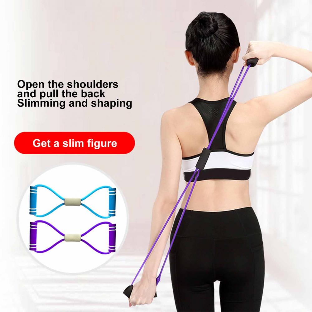 図 8 フィットネス抵抗バンドハンドル付きポータブル男性女性 - Figure 8 Resistance Band のレビューと価格