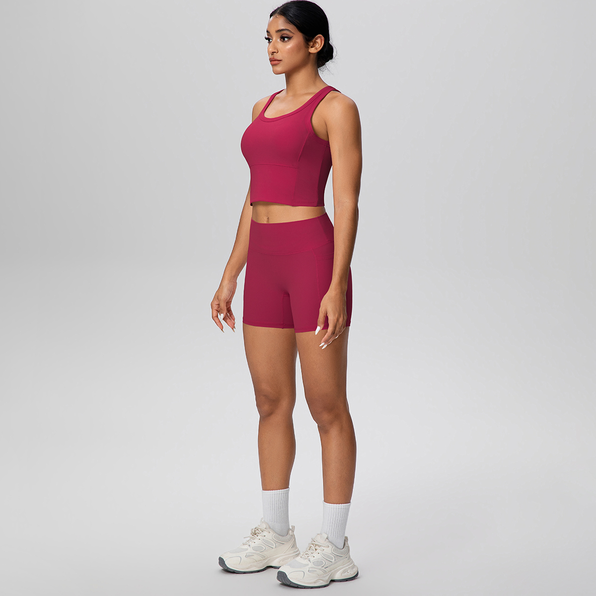 2 個女性夏フィットネススポーツヨガセット背中の開いたヨガ下 - Yoga Mat For Fitness のレビューと価格