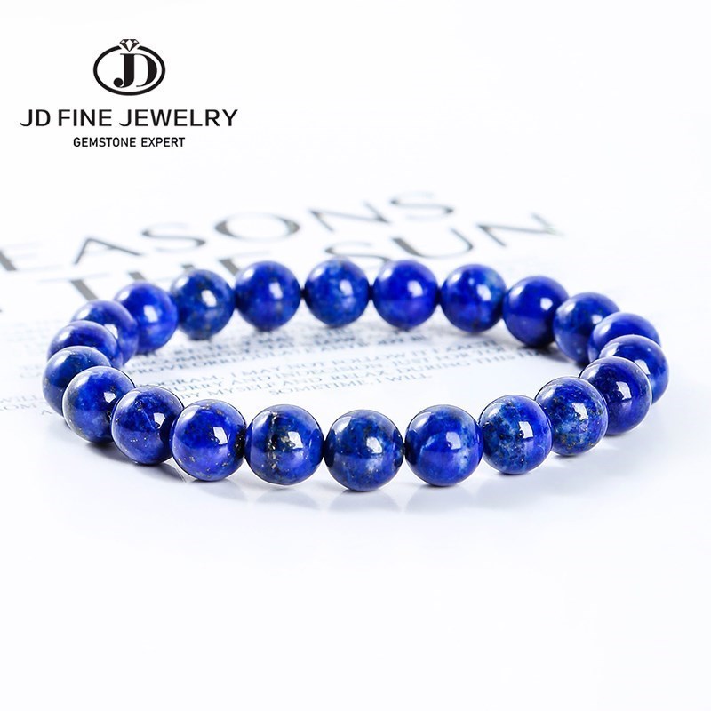 Jd-男性と女性のための天然石のラピスラズリビーズブレスレッ - Yoga Fitness Tracker のレビューと価格