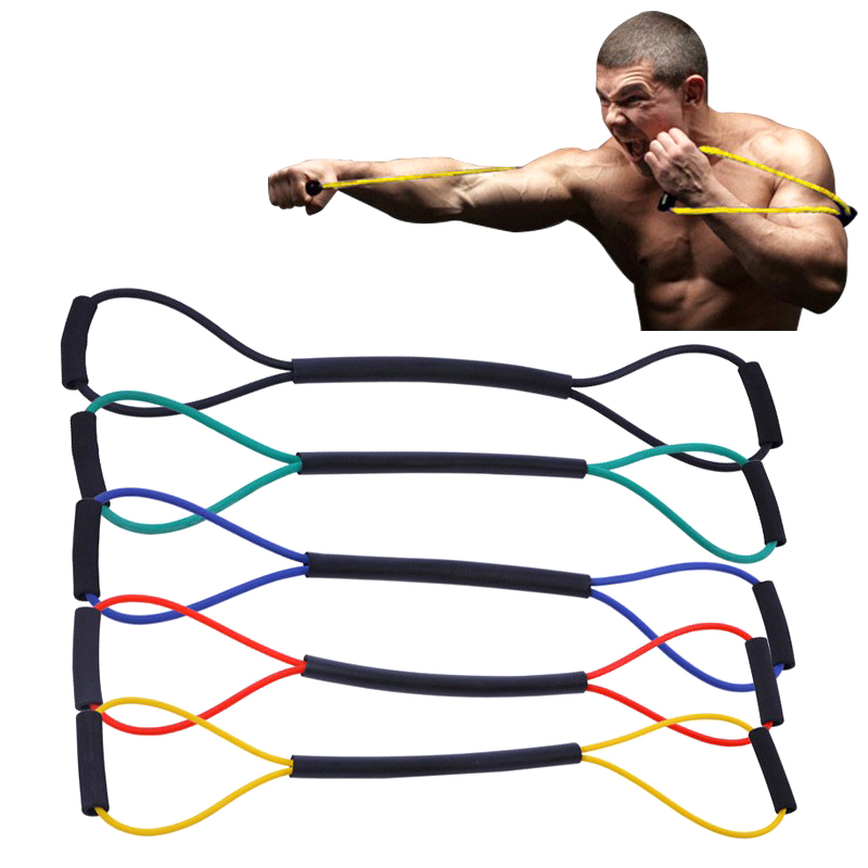 新しい8字型テンションロープゴム製レジスタンスバンド、ハンド - Figure 8 Resistance Band のレビューと価格